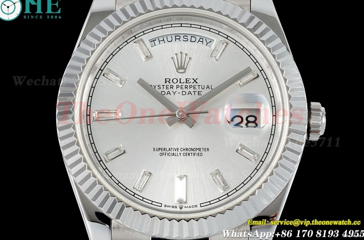 VR3255(Gain Weight) SS KF SS 228236 Silver 40mm Dia DayDate 0524